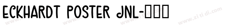 Eckhardt Poster JNL字体转换